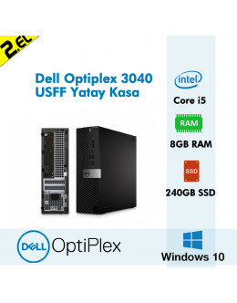 Dell Optiplex 3040 USFF Yatay Kasa i5 6400 8GB RAM 240GB SSD Win10Pro