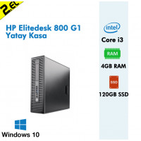 HP Elitedesk 800 G1 SFF Yatay kasa i3 4130 4GB RAM 120GB SSD Win7 Pro