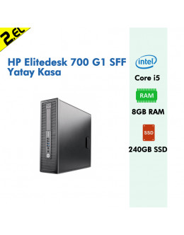 HP Elitedesk 700 G1 SFF Yatay Kasa i5 4590 8GB RAM 240GB SSD