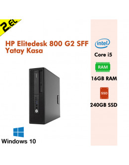 HP Elitedesk 800 G2 SFF Yatay Kasa i5 6600 16GB RAM 240GB SSD Win10Pro