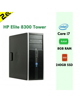 HP Elite 8300 Tower Kasa i7 3770 8GB DDR3 240GB SSD