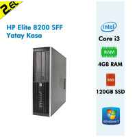 HP Elite 8200 SFF Yatay Kasa i3 2100 4GB DDR3 120GB SSD Win7