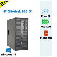 HP Elitedesk 800 G1 i3 4130 4GB RAM 120GB SSD Win7 Pro