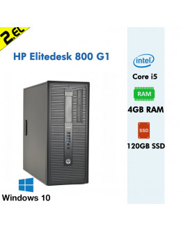 HP Elitedesk 800 G1 i5 4570 4GB RAM 120GB SSD Win7 Pro