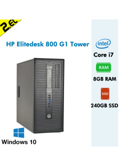HP Elitedesk 800 G1 i7 4770 8GB RAM 240GB SSD Win7 Pro