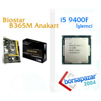 Biostar B365MHC Anakart / Intel i5-9400F İşlemci 1151PinV2