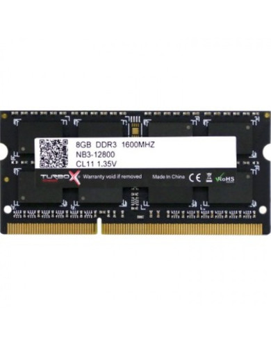 Turbox 8GB DDR3 1600MHZ Notebook  RAM