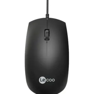 Lenovo Lecoo MS100 USB Kablolu 1000 DPI 3 Tuşlu Optik Mouse Siyah